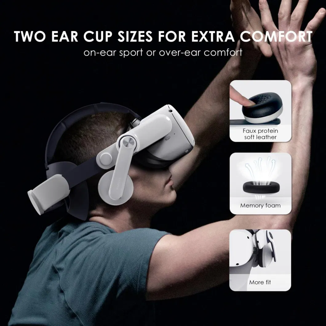 Bobovr A2 Air Headphones Vr Glasses Headset with Magnetic Earmuffs for Oculus Quest2