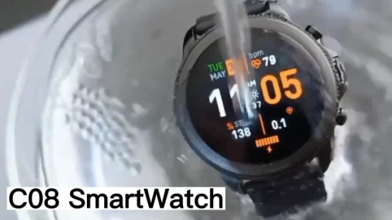 Simba C08 Модные мужские часы Спортивные часы Воспроизведение музыки Bluetooth Вызов Фитнес Мониторинг здоровья Smartwatch