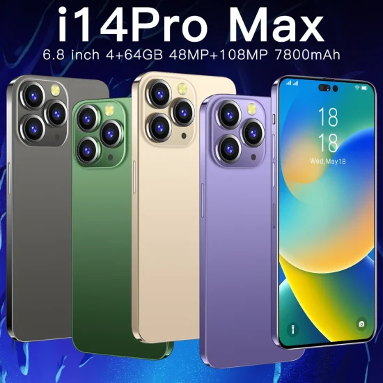Новый смартфон I14 PRO Max 6,8 дюйма, 16 ГБ + 1 ТБ, Android, 10 ядер, 5 г, Let Phone Global Edition
